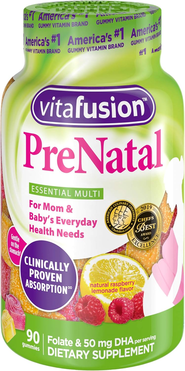 Amazon Com Vitafusion Prenatal Gummy Vitamins 90 Count Packaging May Vary Health Personal Care