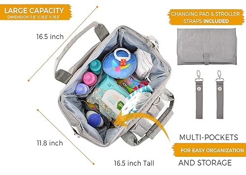 LoveLi-Bi Diaper Bag Backpack: Large Diaper Bags for Baby Girls