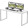SHW Mission 48-Inch Home Office Computer Desk, White