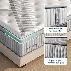 Calking Size Mattress, Lechepus 14Inch Medium Plush