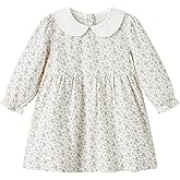 pureborn Baby Toddler Girl Dress Short and Long Sleeve Cotton Playwear Dresses 0-6T