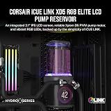 Corsair iCUE LINK XD5 RGB ELITE LCD Pump Reservoir Unit D5 PWM Stealth Grey view 2