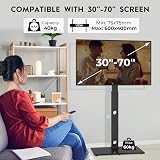 BONTEC TV Floor Stand 30-70 inch Swivel Height Adjustable 600x400 VESA view 3