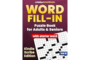 Word Fill In Puzzles (Kindle Scribe Only): Write-On Book for Adults and Seniors with Starter Word