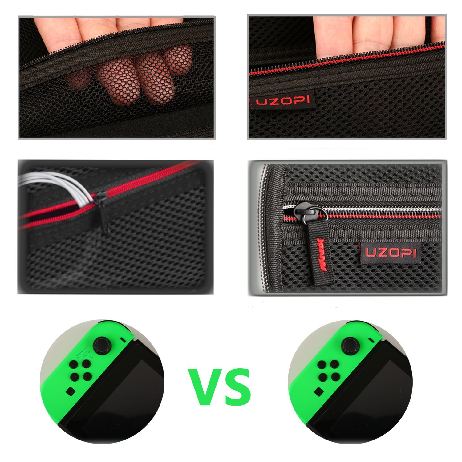 Funda para Nintendo Switch, VOOKI Estuche Portátil Transporte/Viaje Protection Apto para Nintendo Switch, Accesorios Oficiales 20 Bolsillos Pequeños