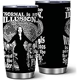 ATHAND Gothic Addams Normal Is an Illusion Mug,20 Oz Insulated Stainless Steel Iced Coffee Tumbler with Lid,Funny Travel Coffee Mug Cup,Tv Show Merchandise Gifts for Women,Girl,Best Friend,Mom,1 Pcs
