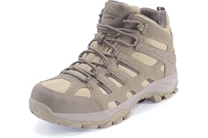 TREKKIN PLUS Men's Waterproof Slip Resistant Hiking Boots Outdoor Trail Trekking Camping Casual Walking Hunting Shoes mountaineering backpacking Travel Mid Ankle Lace up