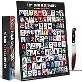 Curious Charts Official Fangoria Horror Movie Scratch Off Poster, Top 100 Horror Films, 16.5in x 23.4in, Halloween Wall Decor, Movie Lover Gift and Collectible, Premium Materials, Made in the USA