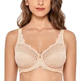 DELIIRA Fee Soutien-Gorge Grande Taille à Aratures Balconnet avec Dentelle