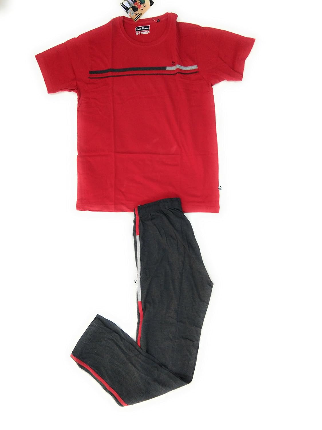 sdl by sweet dreams men's cotton lounge sets