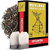 Mevl&acirc;na - Ceylon Earl Grey Black Tea Bags | Light Bergamot | 100 Tea Bags | Hand-Picked Tea Leaves | Low Caffeine | Authentic Taste | Naturally Allergen-Free | Premium Everyday Brew | Hot &amp; Iced |100oz