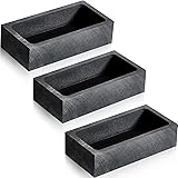 Patelai 3 Pieces Graphite Ingot Molds Crucible