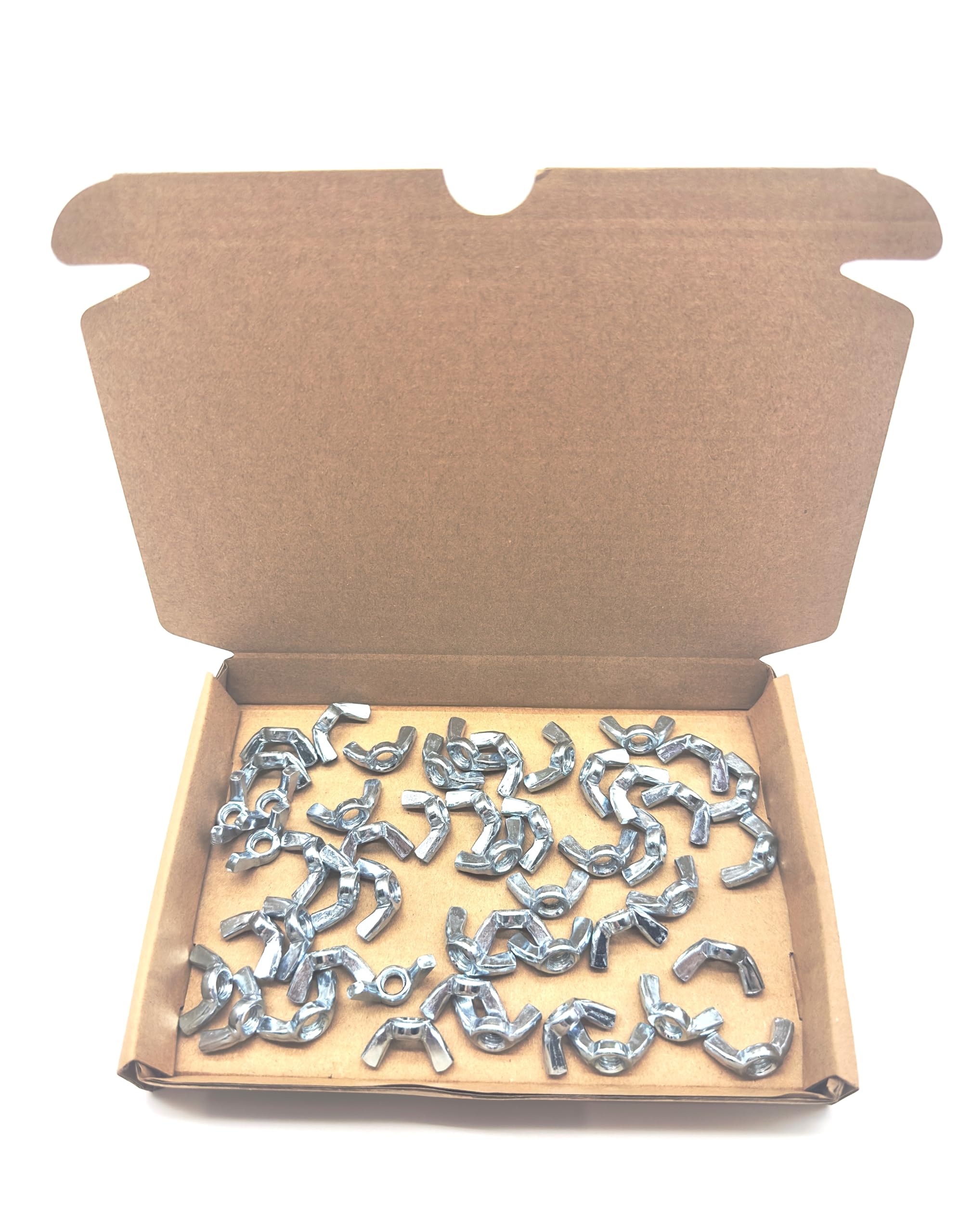 Jones DIY Pack of 50 M6 Wing Nuts | Steel Butterfly Nuts (M6)