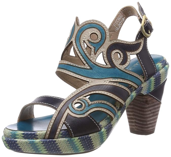 Laura Vita Damen Ficnalo 01 Peeptoe Sandalen