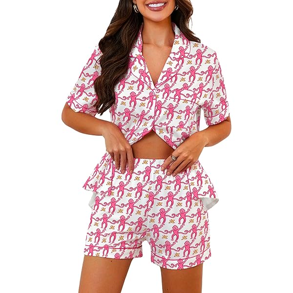 KicKee Short Sleeve Pajama Set, Year Round Solid