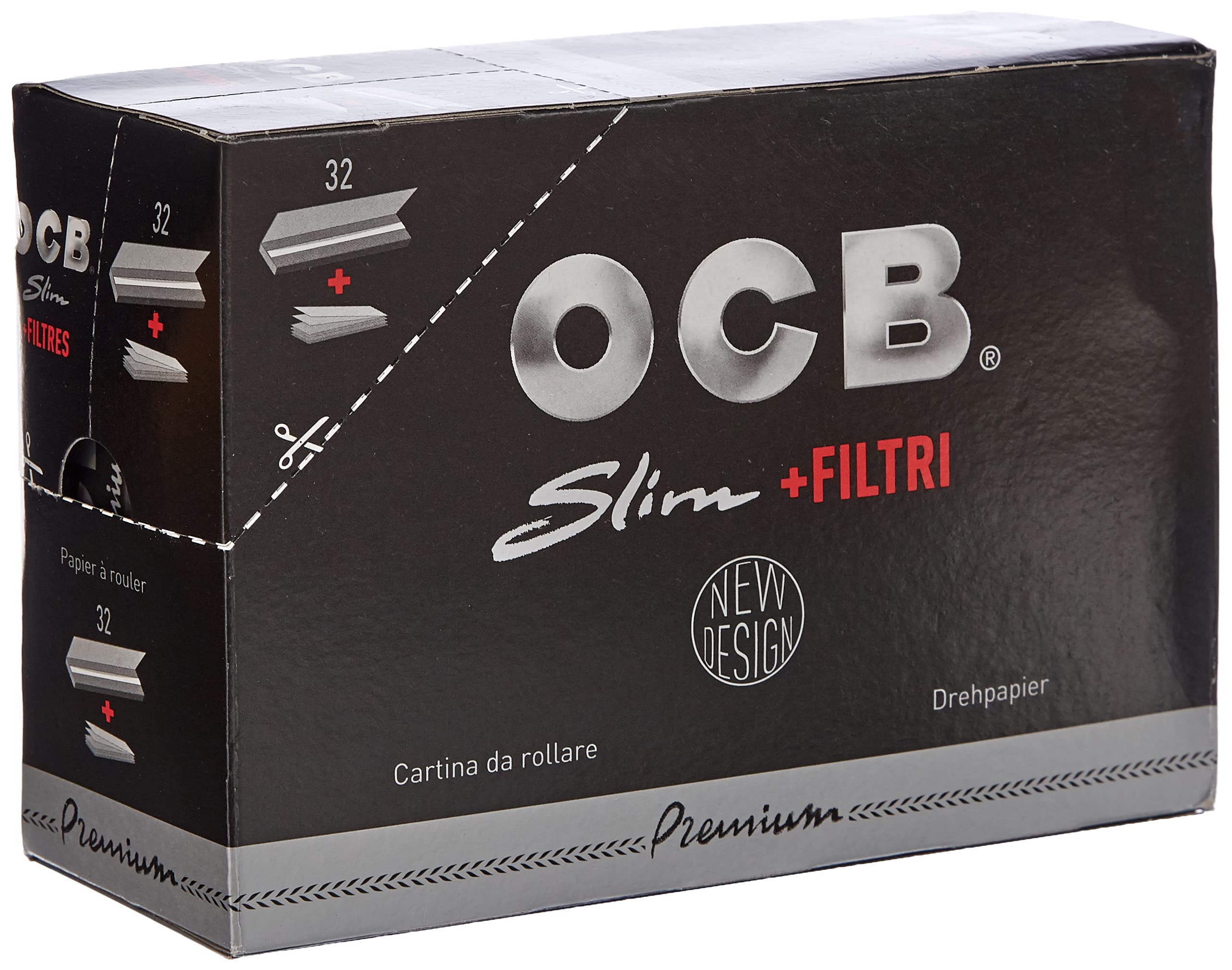 OCB Cigarette Papers, Black, 15 x 15 x 5 cm