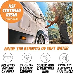 NPGLOBAL RV Water Softener Portable - 16,000