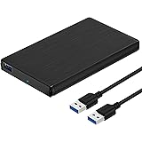 Sabrent [Upgraded Version Support UASP] Ultra Slim USB 3.0 to 2.5-Inch SATA External Aluminum Hard Drive Enclosure [Black] (E