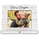 DIENADFX Dad and Daughter Picture Frames, Christmas Fathers Day Dad Gifts for Dad from Daughter, Dads and Daughter Gift, Long Distance Gift, Dads Picture Photo Frame from Daughter for 5x7 photo