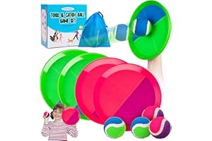 Innotoys Toss and Catch Ball Game - Ideal Outdoor Beach, Pool & Yard Toy for Toddlers and Kids Ages 4, 5, 6, 7, 8+, Perfect for Boys Girls - Great Birthday Gift & Easter Basket Stuffer