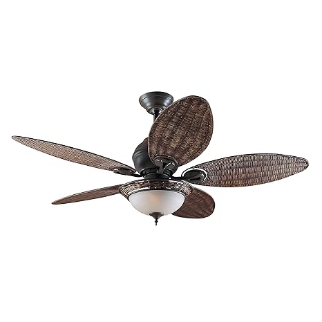 Hunter Fan Caribbean Breeze Ceiling Fan With Light Metal 240 W