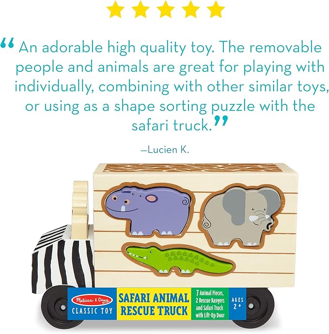 melissa and doug animal rescue truck