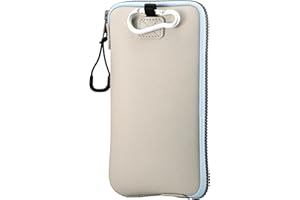 OneJoy Phone Sleeve Lightweight Cell Phone Pouch for Mobile Protection, Slim Fit and Durable, with Clip-on for Easy Carrying, Enough for 6.1" to 6.9" Cellphone [ Beige ]