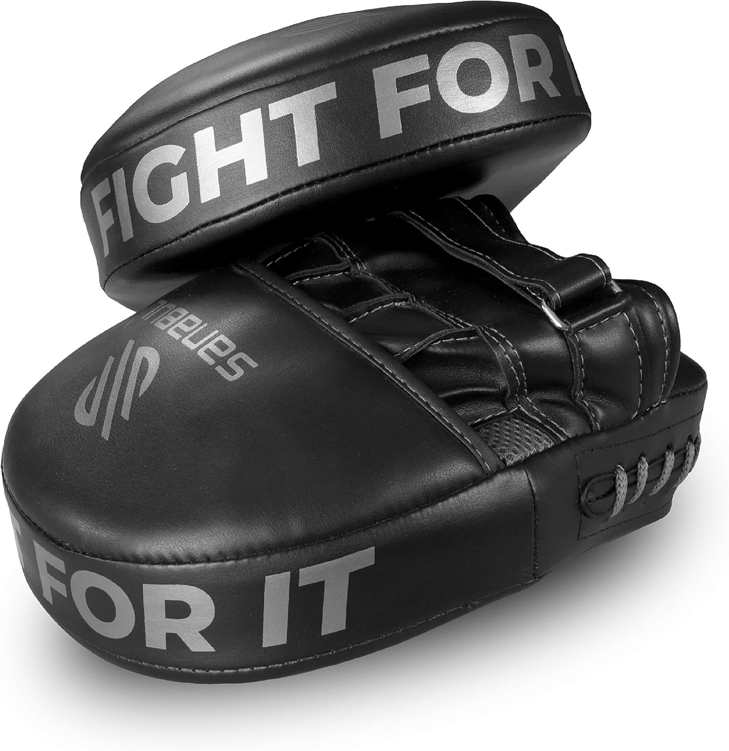 Sanabul Essential Curved Boxing MMA Punching Mitts (Metallic Silver) : Sports & Outdoors