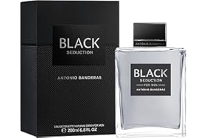 Antonio Banderas Eau De Toilette Spray for Men, Seduction In Black, 6.8 Fl Oz, Clear