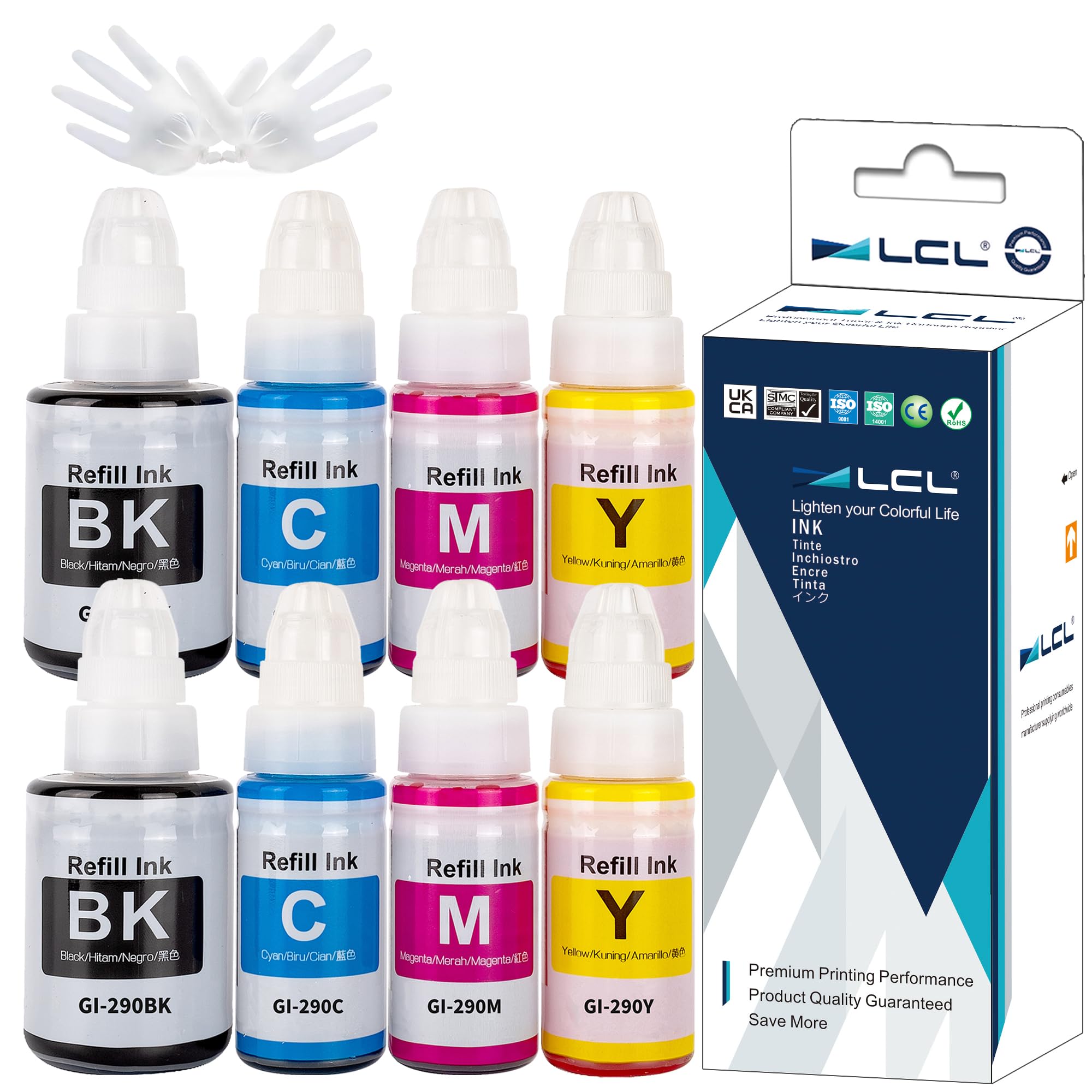 LCL Compatible Ink Bottle Replacement for Canon