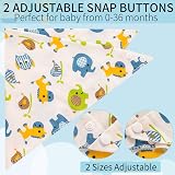 Lanjue Baby Bibs 10 Pack Bandana Dribble Bibs Adjustable Snaps Cotton view 4