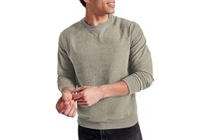 Hanes Originals Men's French Terry Sweatshirt, Tri-Blend Crewneck Sweatshirt for Men