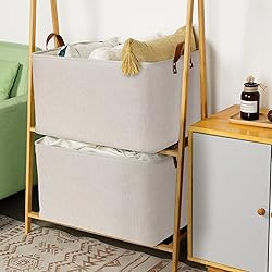 DULLEMELO Beige Storage Baskets for Organizing, Set