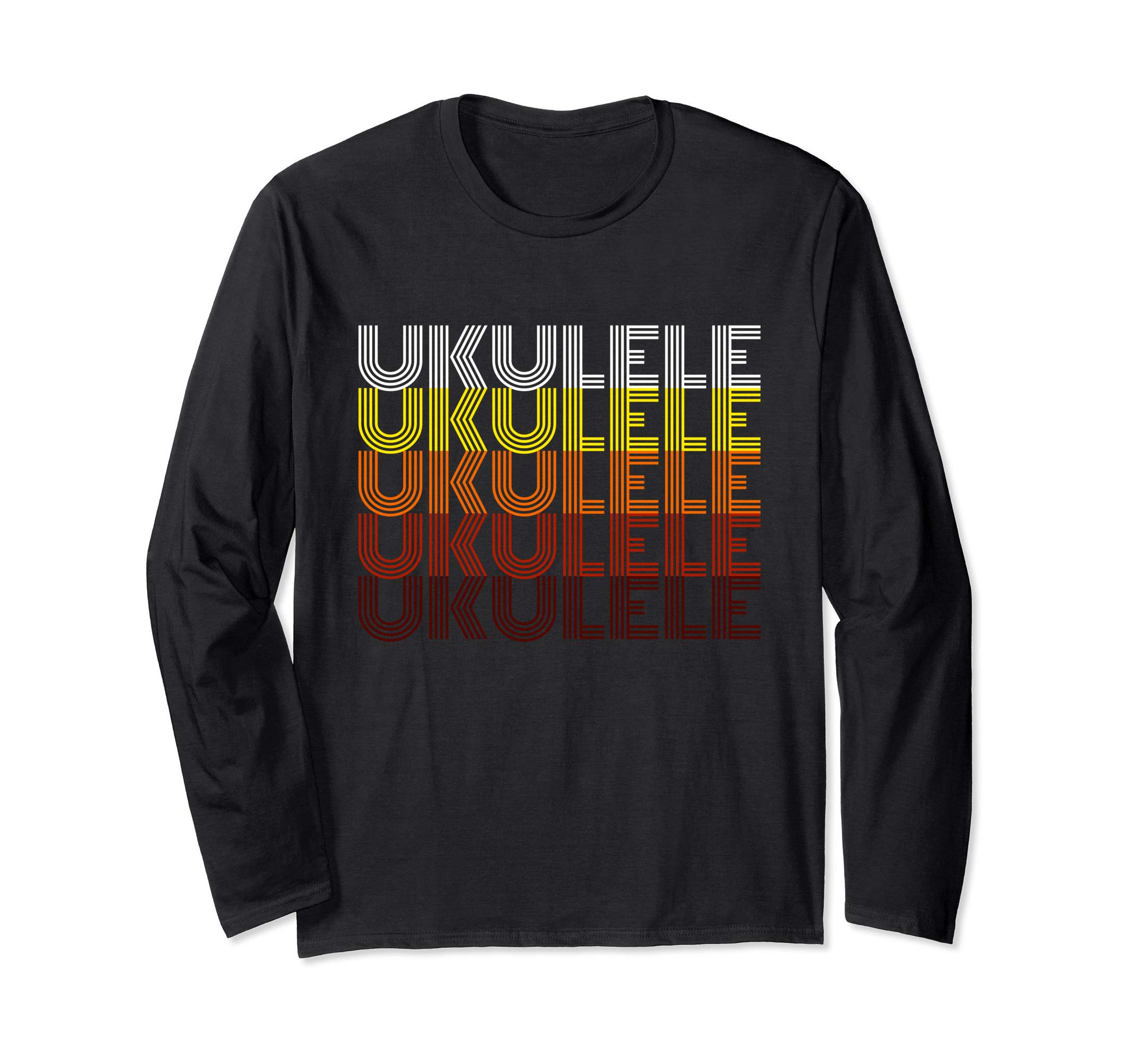 Ukulele Word Graphic Design For Every Uku Lover And Player Long Sleeve T-Shirt