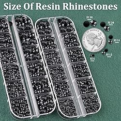 Resin Rhinestones for Crafting with B7000 Jewelry