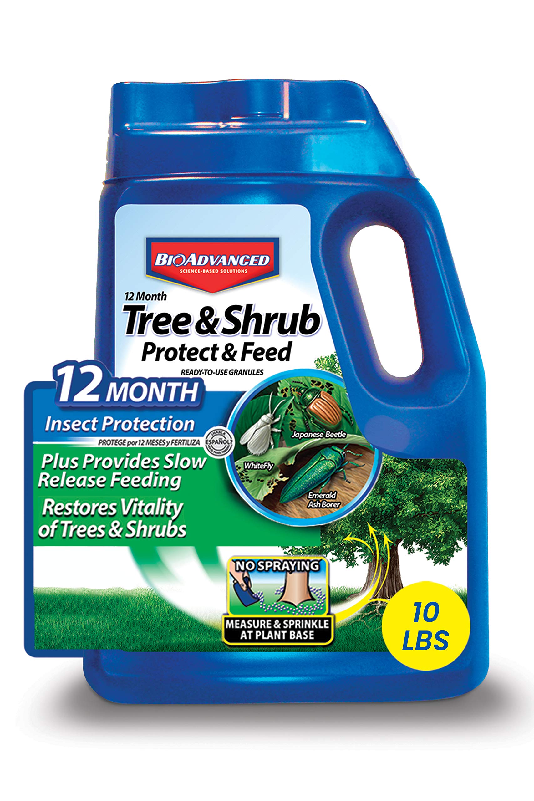 BIOADVANCED 701910A 12Month Tree and Shrub Protect and Feed Insect