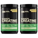 Optimum Nutrition Micronized Creatine Monohydrate Powder, Unflavored, 120 Servings, 600 Grams (Packaging May Vary) (Pack of 2)