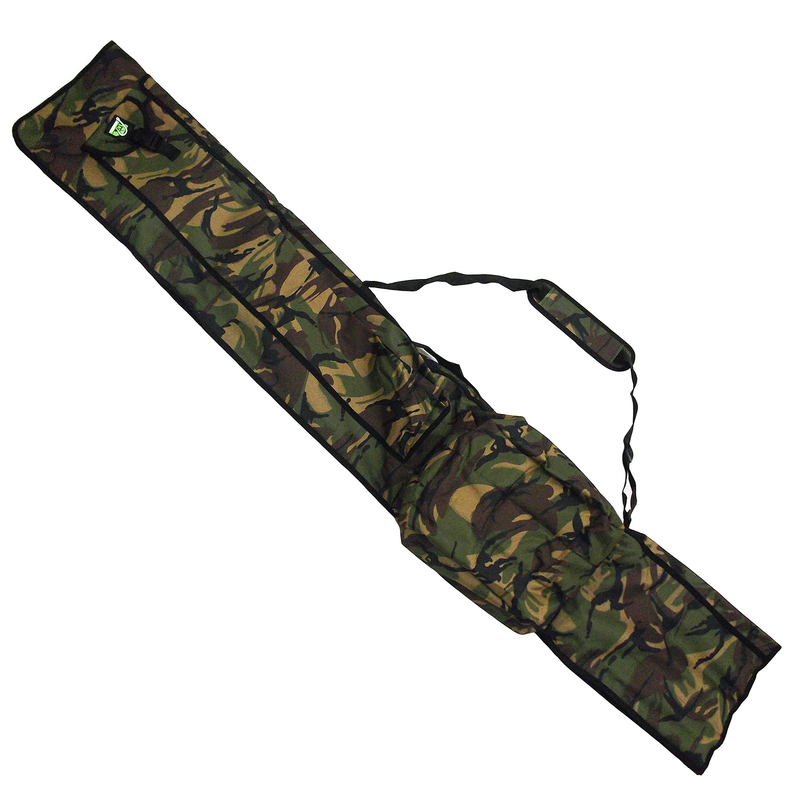 Carp On - Fishing Tackle Luggage Carry All Bag for 3 + 3 Made Up Rod & Reels - 600D DPM CAMO (195 x 30cm) - Use on the Riverside or Bank [27-2120C]