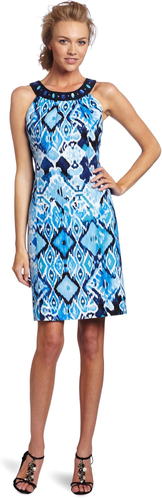 Jessica Howard Women's Tribal Ikat Dress at Amazon Women’s Clothing store