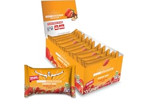 Bonk Breaker Real Food Energy Bar Gluten-Free, 8g Protein, Peanut Butter and Jelly Flavor, 62g Bar (12 Pack)