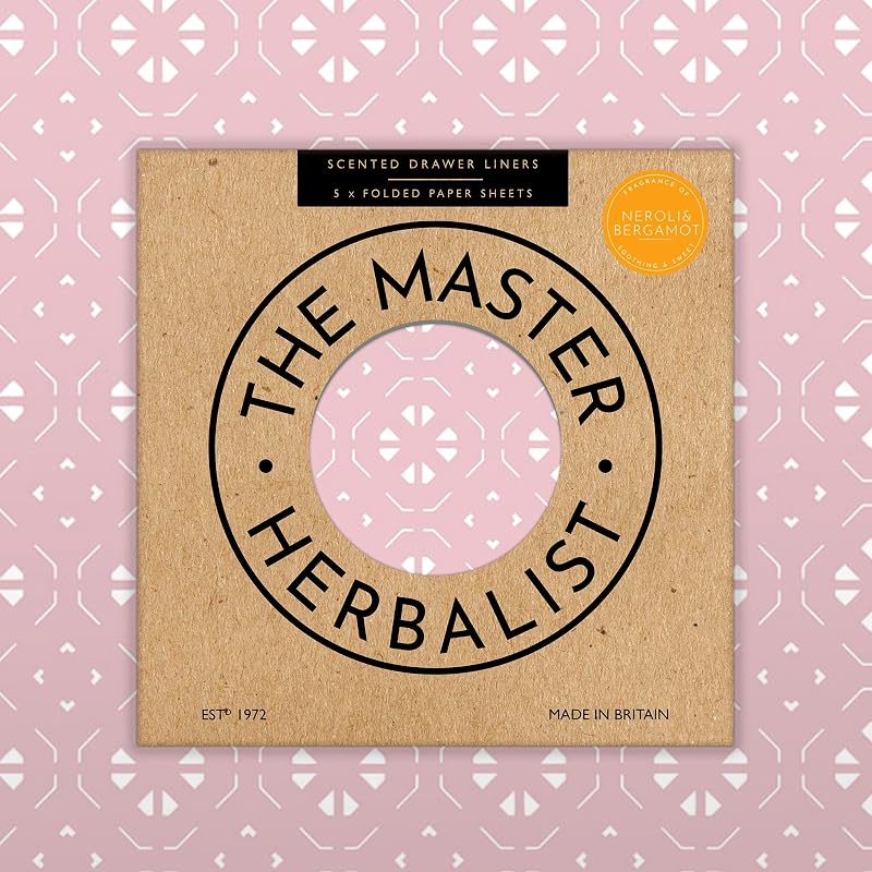 The Master Herbalist Scented Drawer Liners 5 Sheets Neroli Bergamot