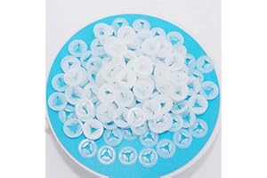ARTCXC 150Pcs Small Plastic Washers Three Fork Designed Washers Backs for Teddy Bear Doll Animal Puppet Craft Eyes and Nose of 9-14mm