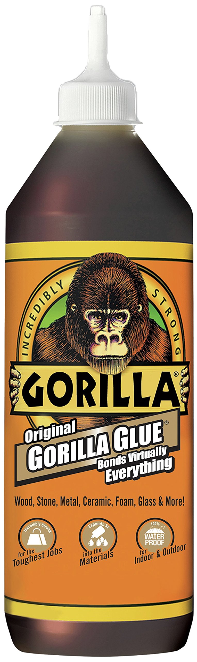 Gorilla Original Gorilla Glue, Waterproof Polyurethane Glue, 36 ounce Bottle, 756655896320 eBay