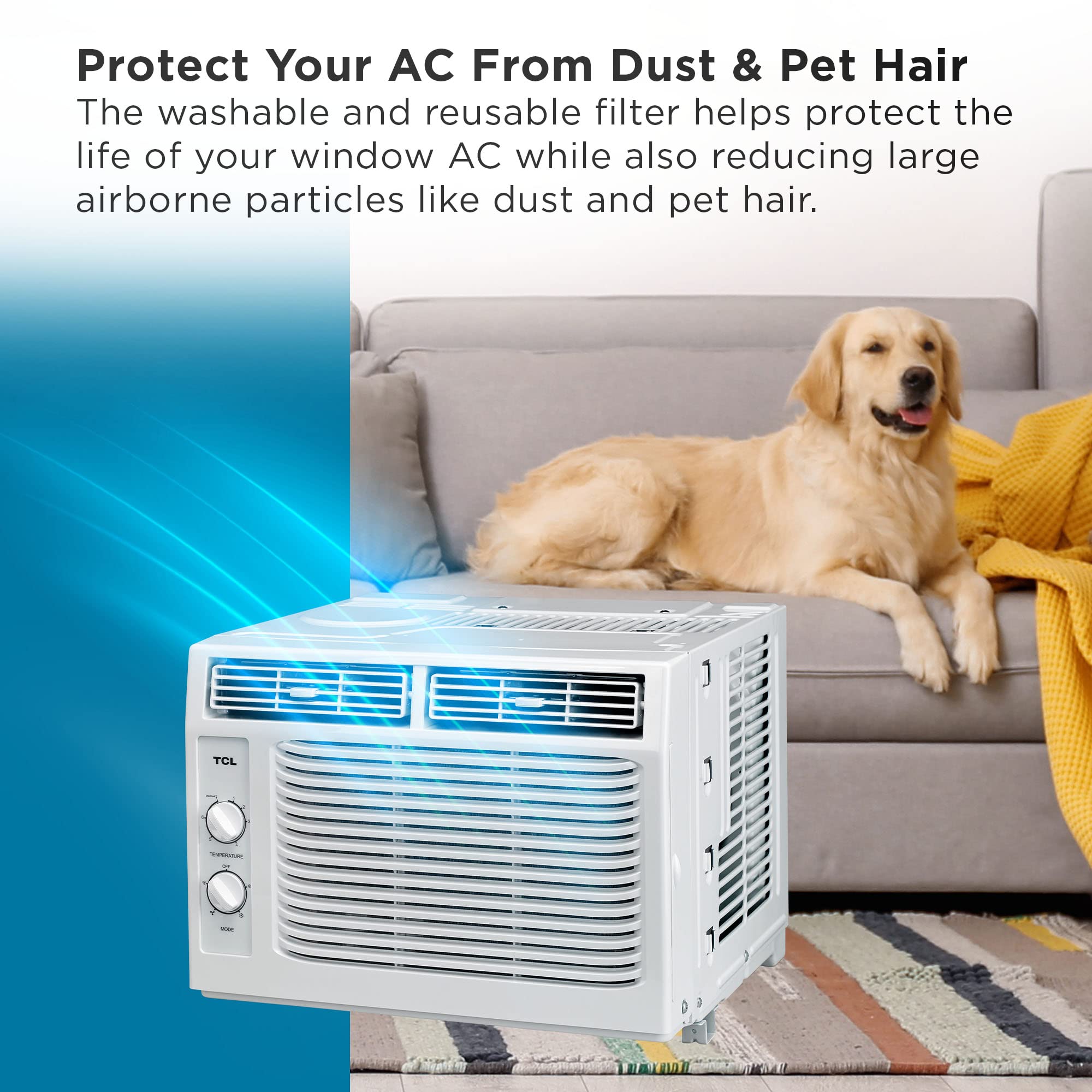 5WR1-A Home Series Window Air Conditioner, 5,000 BTU, White