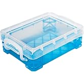 Super Stacker Crayon and Chalk Box, 3.5in x 4.75 in x 1.5 in, 1 Box | Assorted colors that may ship are shown in images, Snap-tight lid and handles, Stackable design