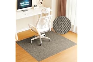 BAGAIL BASICS BAGAIL Office Chair Mat for Hardwood Floor, 35"x47" Heavy Duty Computer Chair Mat - Fast Flat & Smooth Glide - Non-Slip Desk Chair Floor Protector for Home Office - Brown