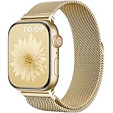 Shalila Metal Magnetic Apple Watch Band Compatible with 38mm 40mm 41mm 42mm 44mm 45mm 46mm 49mm, Stainless Steel Mesh Loop Strap iWatch Bands for Series 11/10/9/8/SE/7/6/5/4/3/2/1/Ultra Women Men