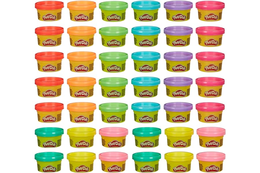 Play Doh Bulk Handout 42-Pack of 1-Ounce Modeling Compound Cans, Back to School Gifts, Prizes, & Party Favors, Kids Arts & Crafts, Preschool Toys, Ages 2+ (Amazon Exclusive)