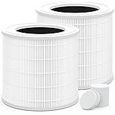 2 Packs A2005 Replacement Filters Compatible with A2005 Air Cleaner Purifier, 3-in-1 White Basics Filter with extra 8 Pcs Aroma Pads