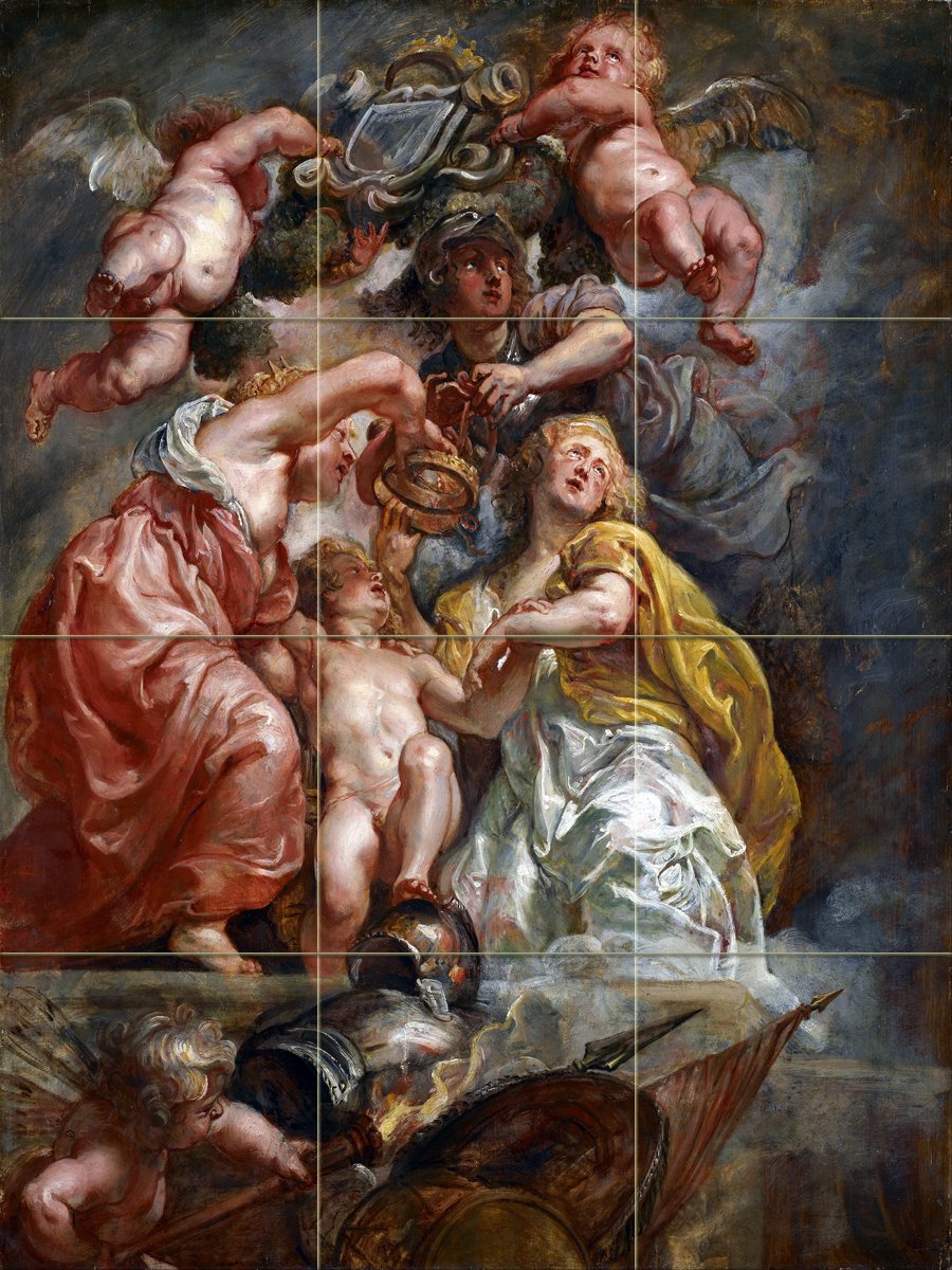 Union England and Scotland Rubens Tile Mural Kitchen Backsplash Marble Ceramic - Picture 15 of 50